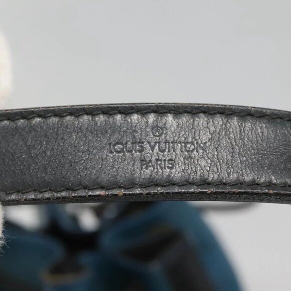 LOUIS VUITTON Epi Petit Noe Shoulder Bag Bicolor Black Blue M44152 Auth 116467 - Picture 10 of 15